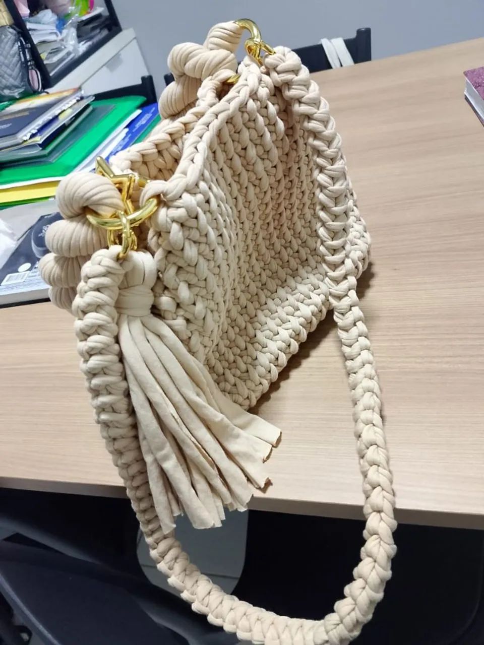Bolsa nova de crochê - Foto 4