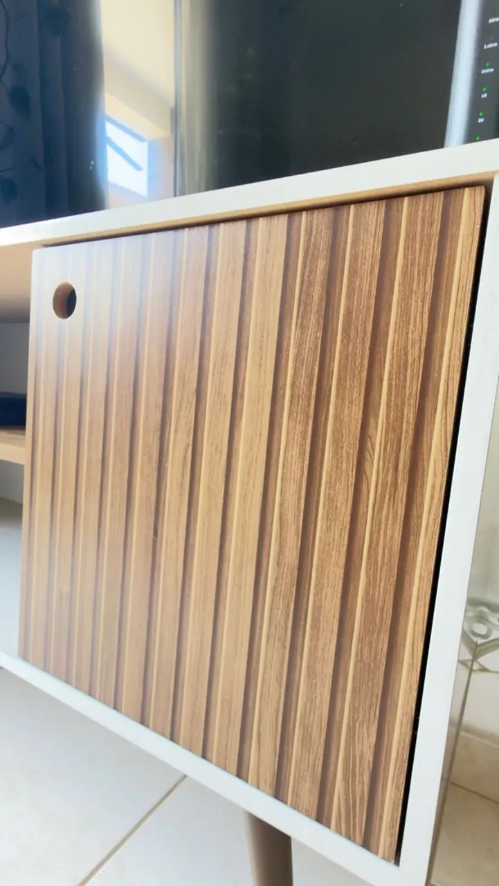 Rack de MDF Cinza com marrom - Foto 5