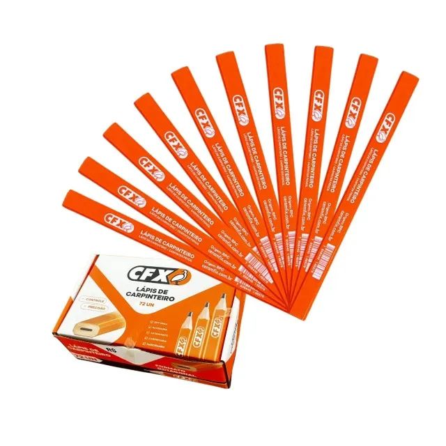 Kit 72 Lápis de Carpinteiro Profissional Ceramfix - Foto 2