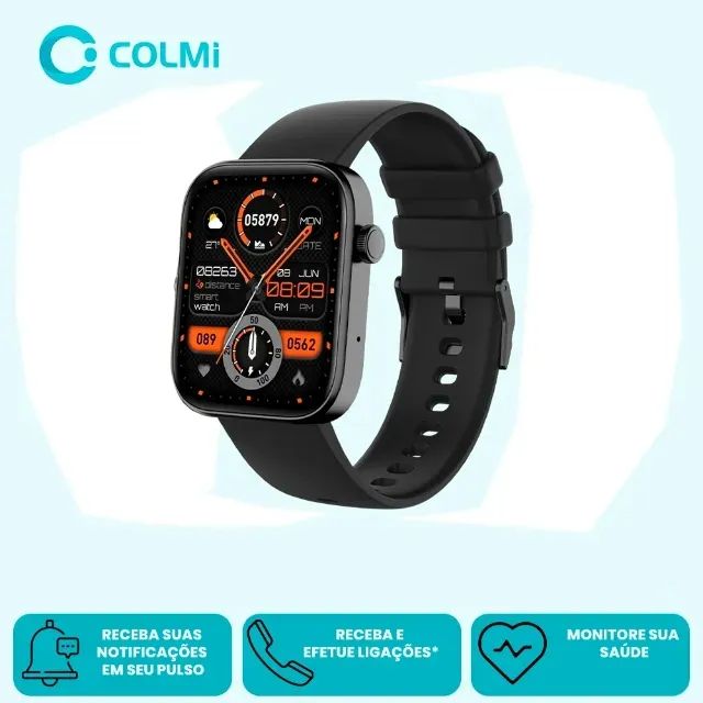Smartwatch Colmi P71 1.9pol Chamadas Bluetooth - Lacrado - Garantia