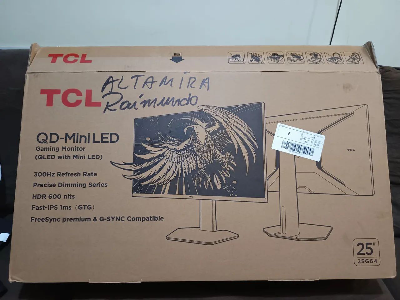 Monitor Gamer TCL 25 Polegadas QLED Mini LED Full HD 300Hz - Foto 2