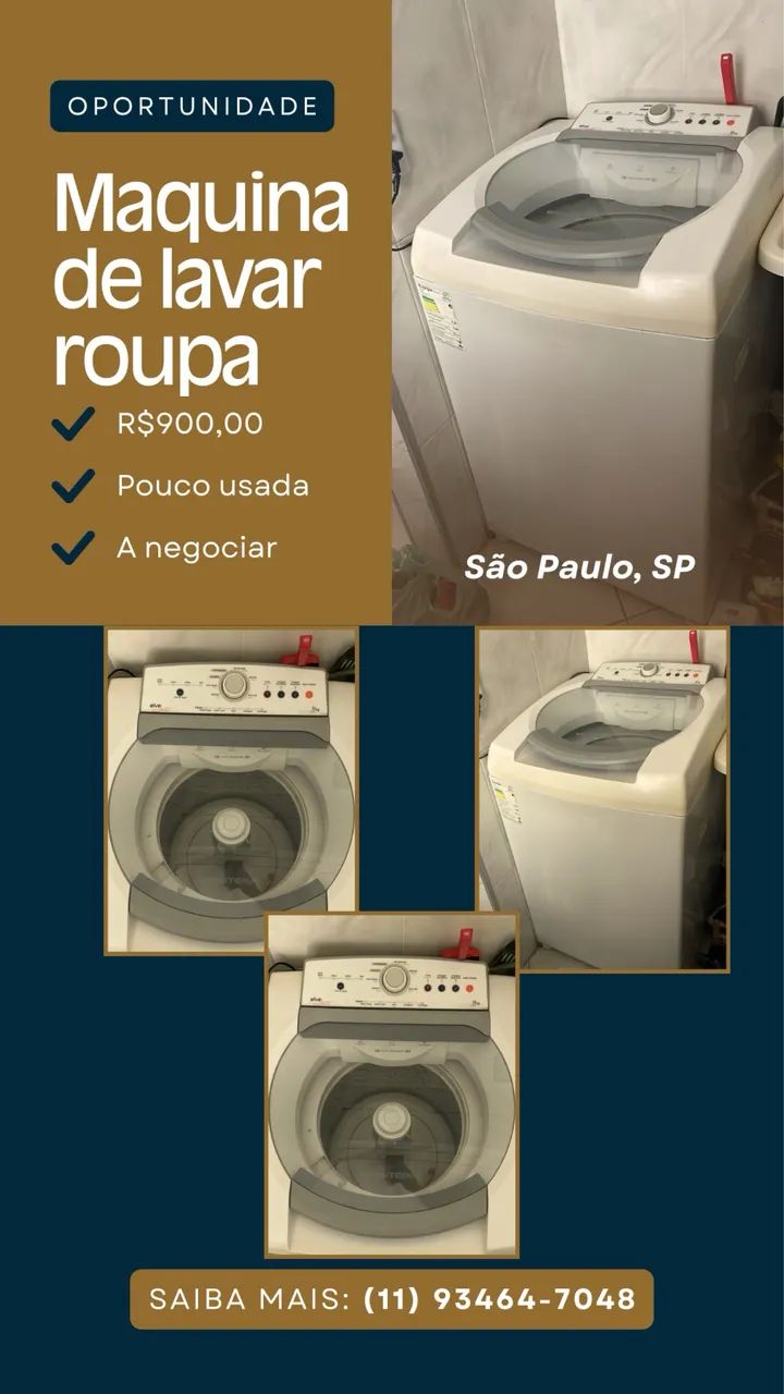 Máquina de lavar seminova - Foto 3