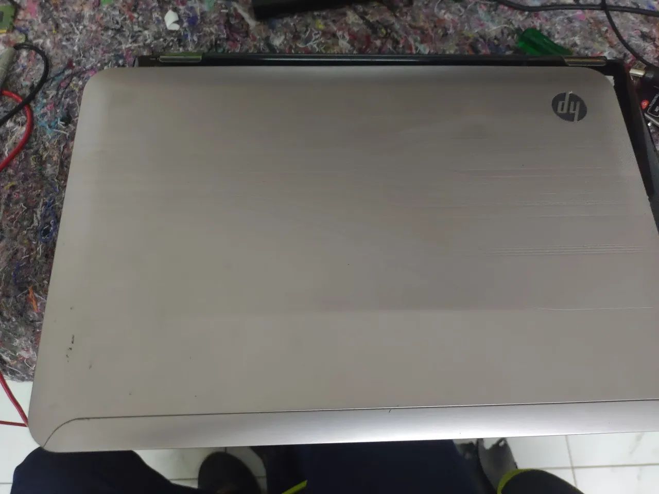 Notebook HP i5 8ram ssd240 ( detalhe ) tem q usar mouse externo  - Foto 2