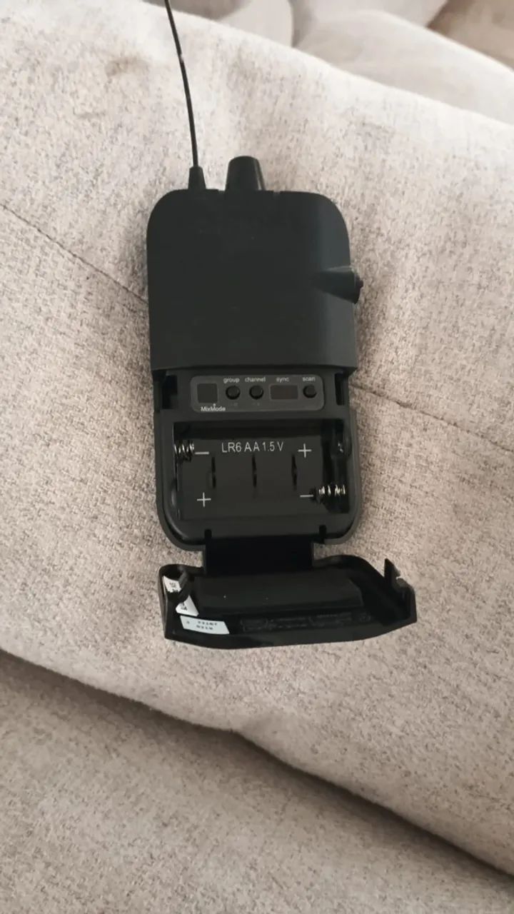 Receptor bodypack (beltpack) sem fio da Shure