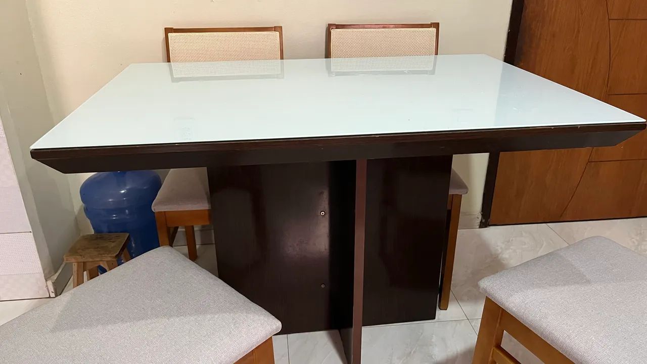Mesa de Vidro/mdf - Foto 2