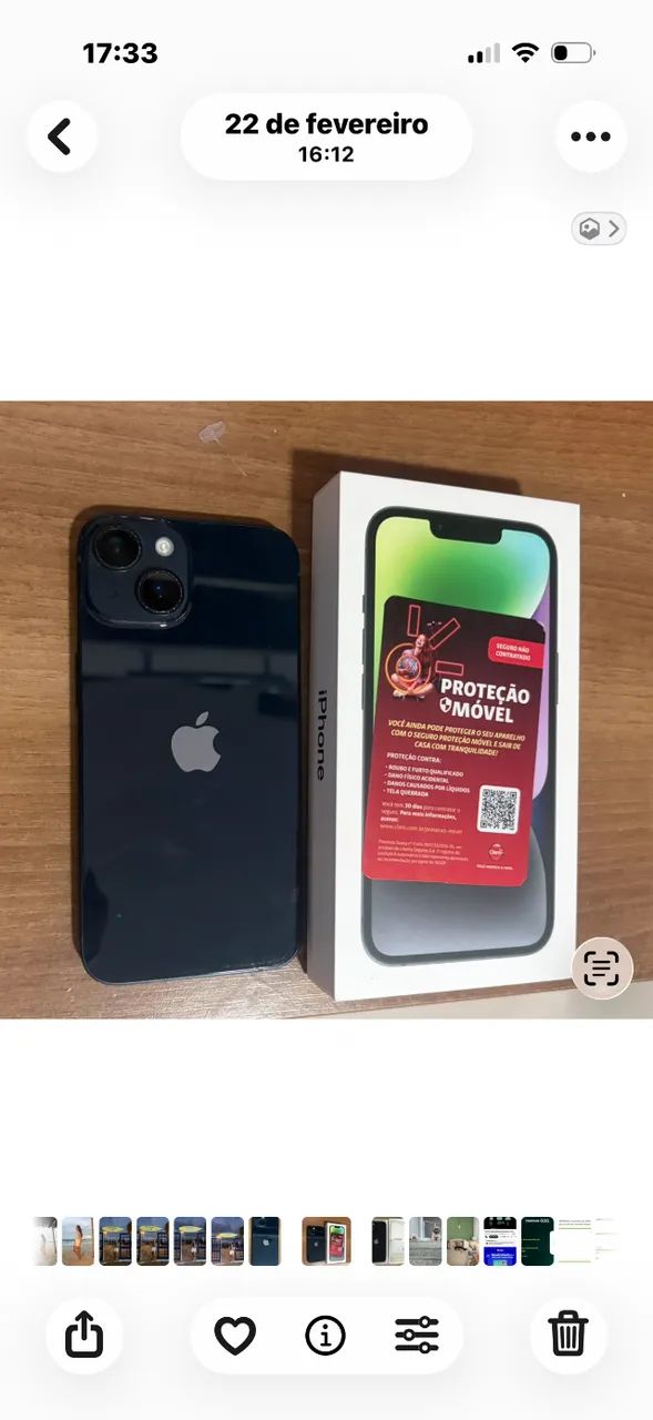 iPhone 14, preto, 128 Gb - Foto 2
