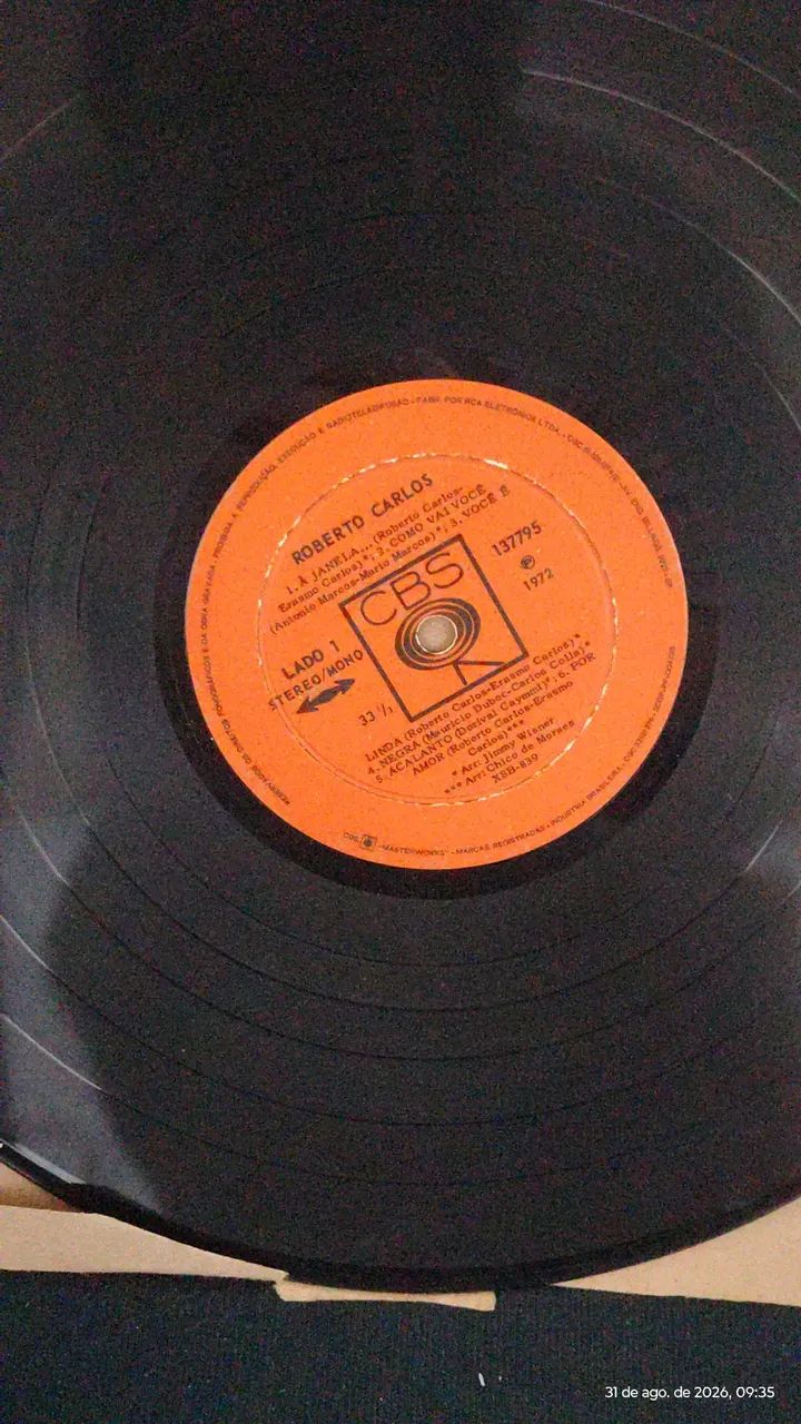 LP ROBERTO CARLOS 1972 A JANELA LADO B A DISTÂNCIA  - Foto 2