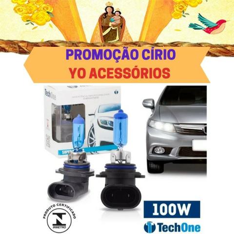 Lampada Super Branca Tech One 8500k H1 H3 H4 H7 H11 H27 HB3 HB4