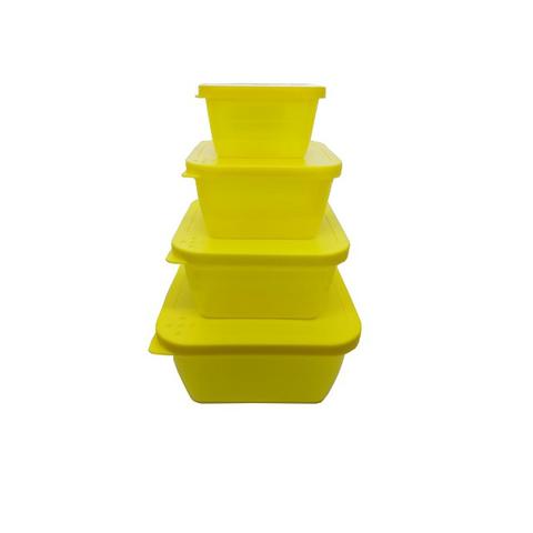 Potes Linha Square para microondas e freezer - Livres de Bisfenol - A - Foto 3