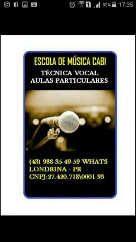 Aulas de técnica vocal particular *