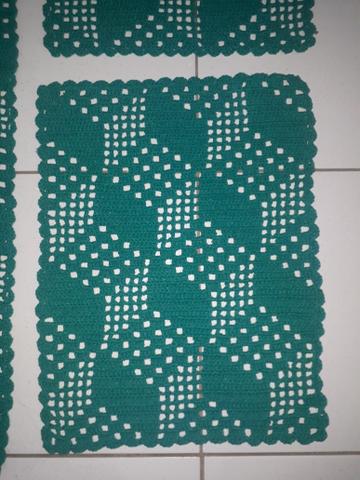 Tapetes de cordão ou crochê - Foto 3