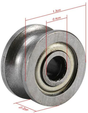 COD-CP206 Kit 2 Unidades Rolamento Linear U624zz u Trilho 4*13*7mm linear Automação