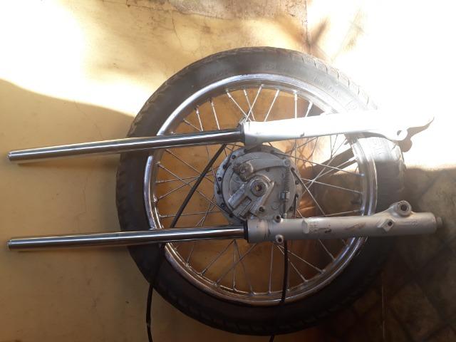 Suspensão dianteira com roda completa bros