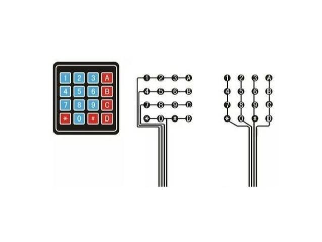 COD-AM39 Teclado Membrana Matricial 4x4 16 Teclas Keypad Arduino Pic Robotica - Foto 2