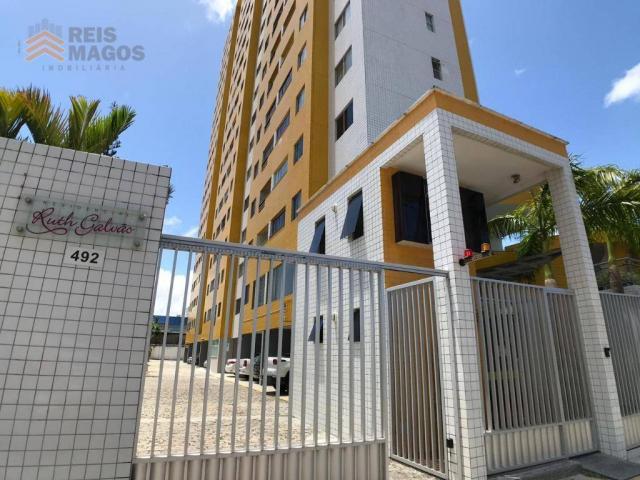 Apartamento com 2 dormitórios para alugar, 57 m² por R$ 1.600/mês - Tirol - Natal/RN - Foto 8