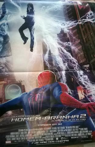 Pôster homem aranha 2 a ameaça de electro original de cinema dupla face