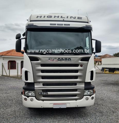 Scania R420 HighLine 2008 6x2 - Ar Condicionado - Foto 2