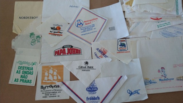 100 Guardanapos de Restaurantes do Brasil (Coleção)