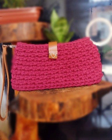 ribbon crochet bolsa