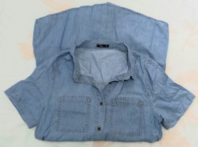 Vestido Chemise Jeans Marisa (TAMANHO P 