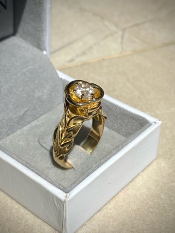 Anel em Ouro 18K 750 14,6 gramas - Foto 5