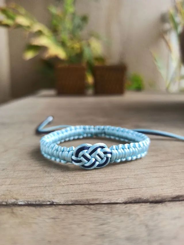 Pulseira macrame nó do infinito  - Foto 2