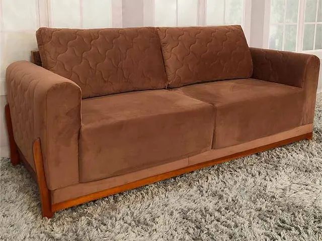 SOFÁ SUPER DESIGN E QUALIDADE VELUDÃO PREMIUM!!! AP - Foto 5