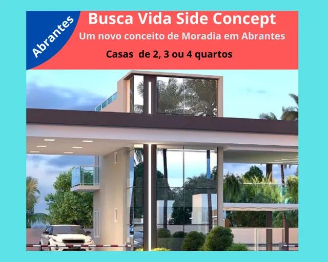 Sensacional: Busca Vida Side Concept, 2 quartos, 01 suíte, 70 m², 2 vagas, infraestrutura