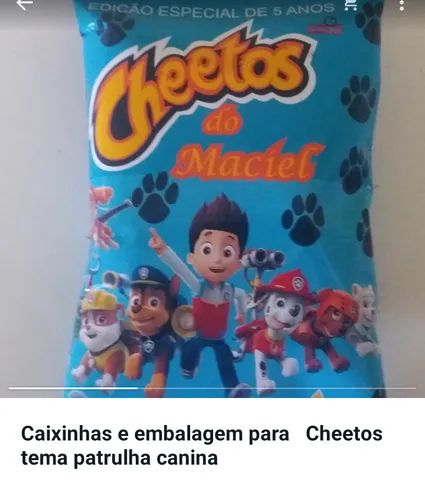 Cheetos Patrulha Canina Azul