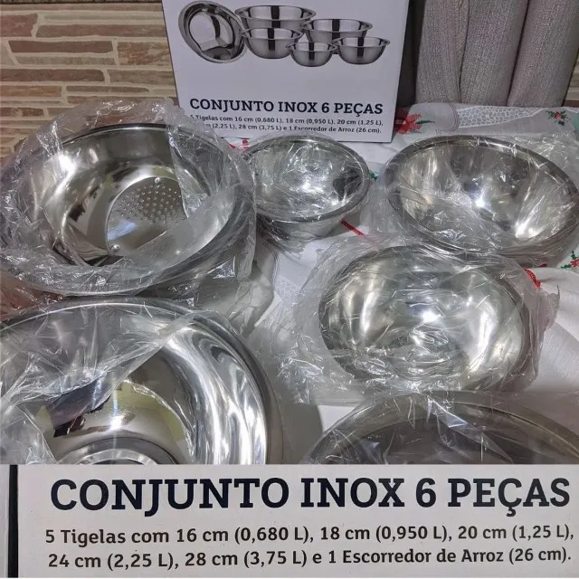 Jogo de Cozinha Aço Inox Prime 3 Peças Escorredor de Arroz, Escorredor de  Macarrão e Bowl - Yangzi - Mundial Casa e Presentes