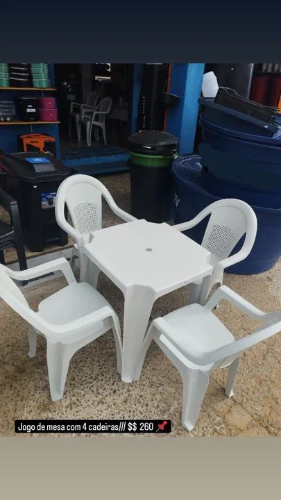 Conjunto de mesas reforçado 