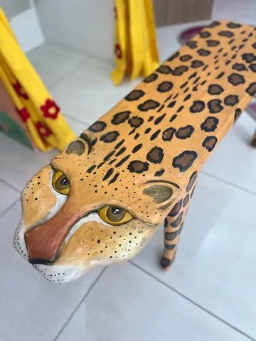 Banco Tigre todo em Madeira  - Foto 5