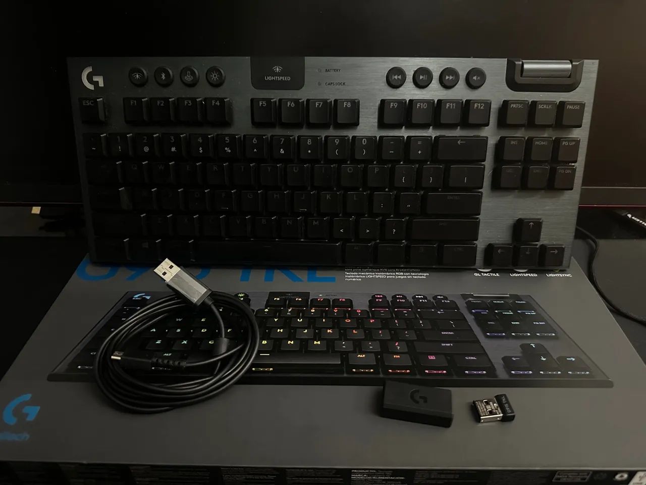 Teclado Mecânico Logitech G915 TKL Lightspeed Wireless (Tátil) RGB - Foto 5