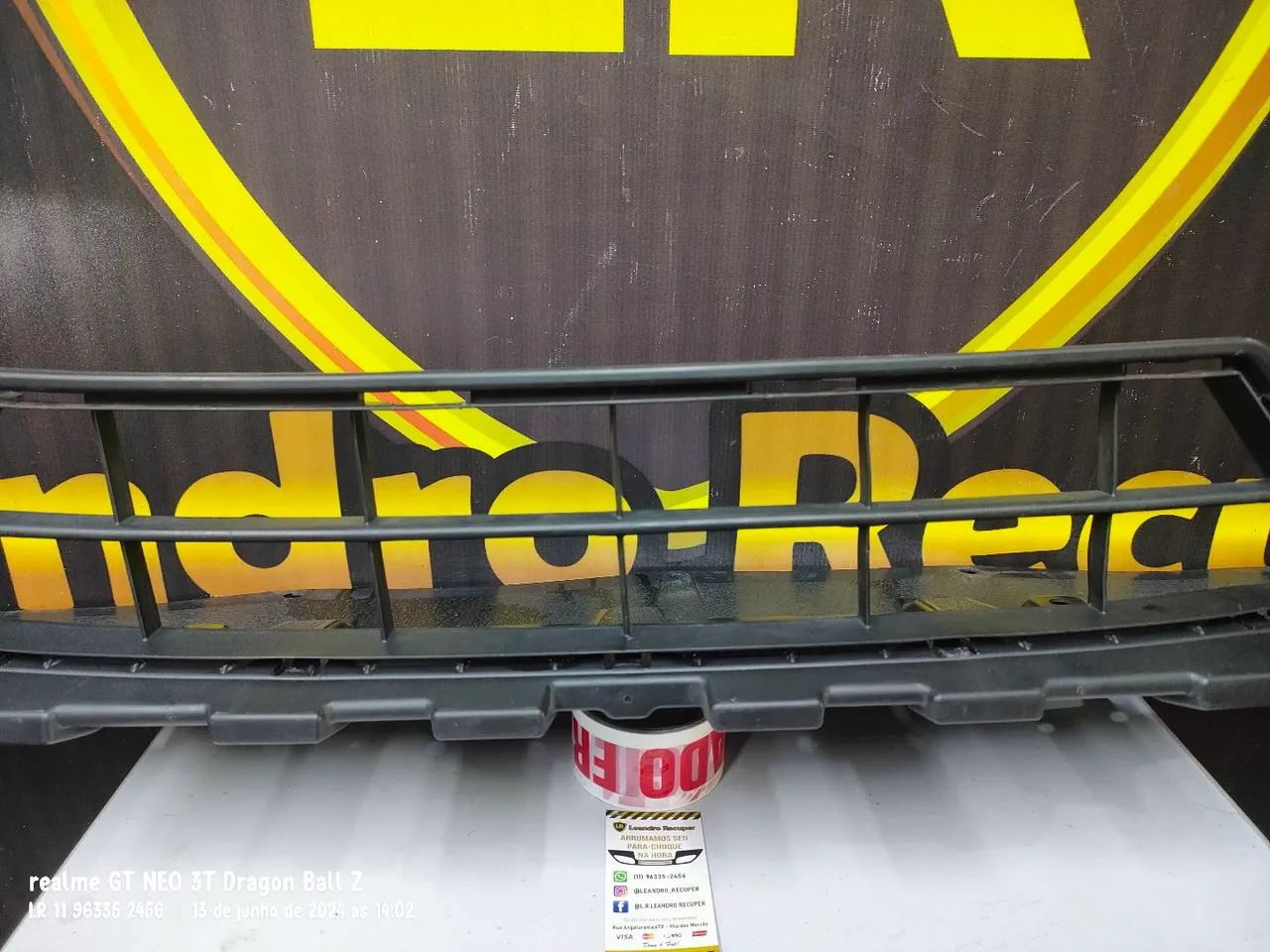Grade Inferior Parachoque Dianteiro Honda City 2014 2015 2016 2017 Original  - Foto 4
