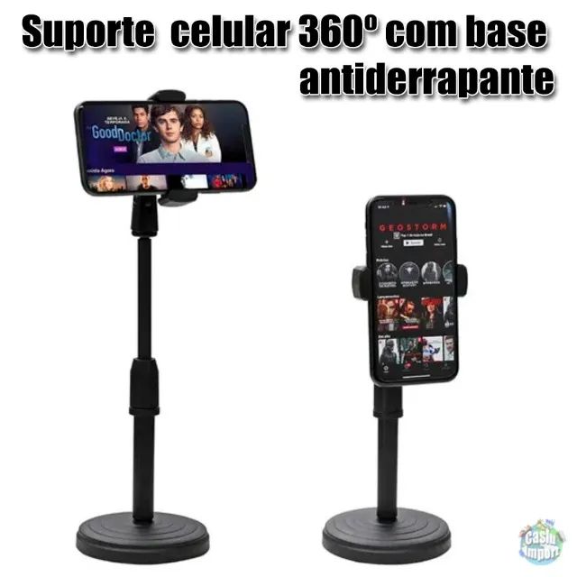 Suporte celular 360º com base antiderrapante