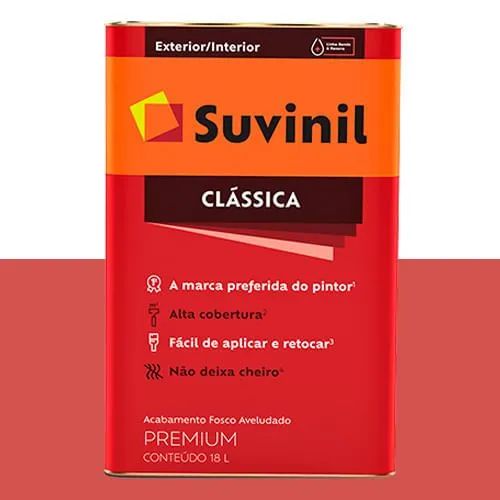 Tinta Clássica Vermelho Cardinal - Suvinil 18L