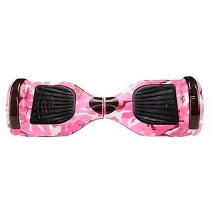 Hoverboard Skate Elétrico 6.5 Rosa Camuflado Led Bluetooth - Foto 3