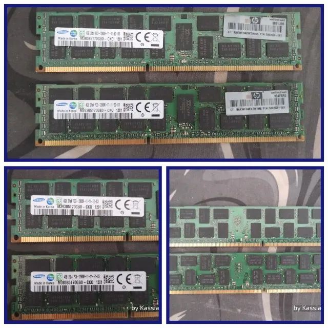 memórias 4gb-ddr3 Ecc Servidor compatíveis Xeon x79 x99 testadas retiradas de CPUs