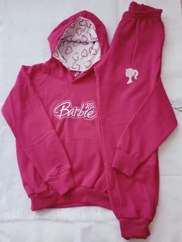 Conjunto moletom infantil Barbie T10 - Foto 3