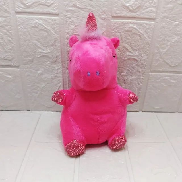 Urso Ursinho De Pelucia  Diversos 16cm  A 22cm 1410-1 Tuka Toy - Unicórnio - Foto 4