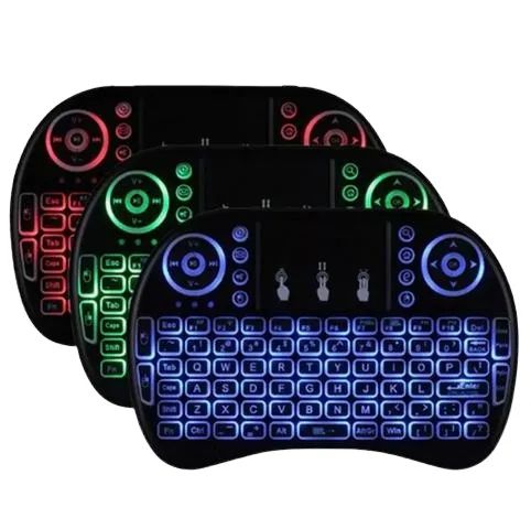  Mini Teclado Wireles Bluetooth Com Luz Pc Smart Tv box - Foto 5