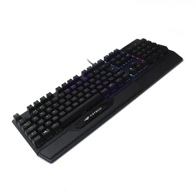 Teclado Gamer Mecânico KGM-1200BK Led RGB C3Tech - WZetta - Foto 3