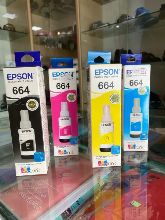 Kit 4 Refil T664 Para Epson L375 L395 L396 L355 L365 Novo
