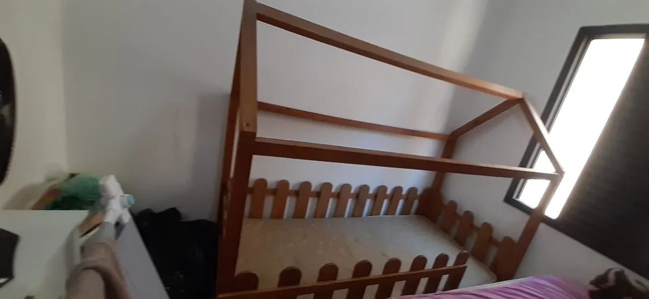 Cama Casinha Montessoriana Solteiro Madeira  - Foto 2