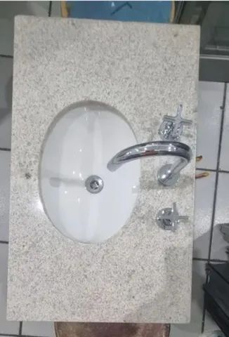 Pia banheiro pedra itaunas - Foto 2