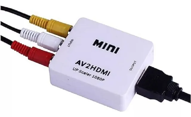 Adaptador Conversor Av Rca Para Hdmi