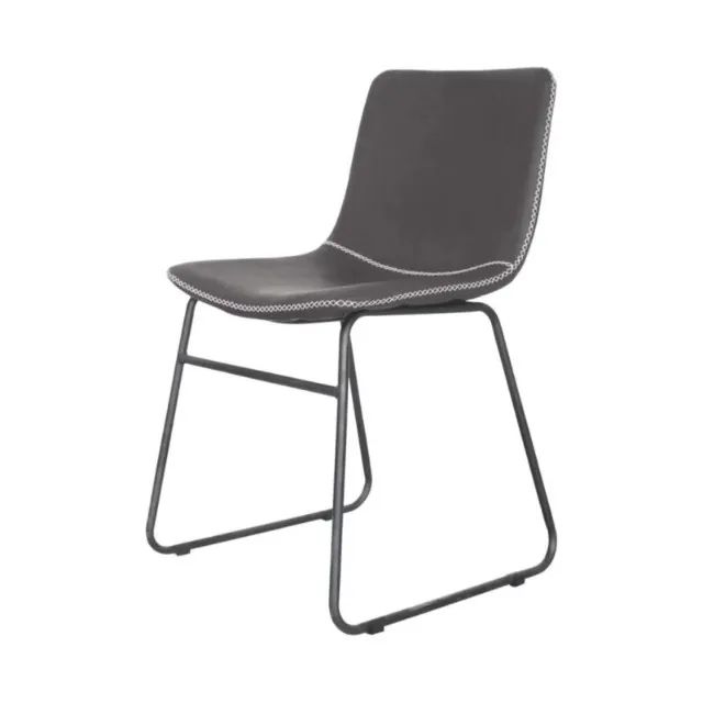 Cadeira Interlocutor Espanha Corino Preta Conforto e Estilo Ergonômica Modelo 37002 - Foto 5