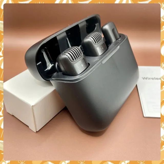 Microfone Lapela Sem Fio com Case - Foto 5