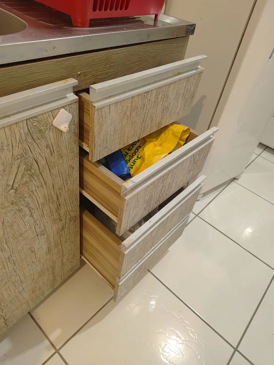 Armário de cozinha com pia em aço inox - Foto 5