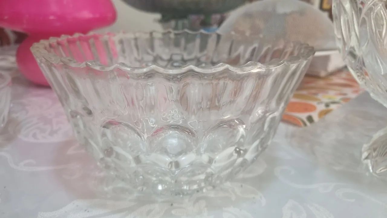Bowl de cristal Decorativo com Bolhas - Foto 3